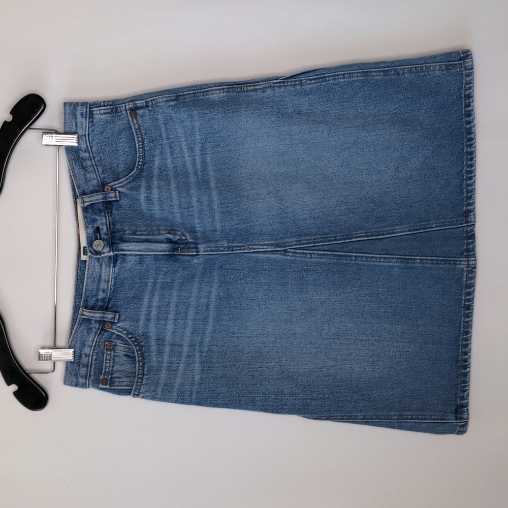 Gap Jeans Denim Midi Skirt w/ Pockets Size 6